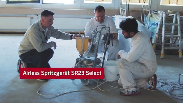 Die Airless Spritzgerät SR23 Select Vorführung